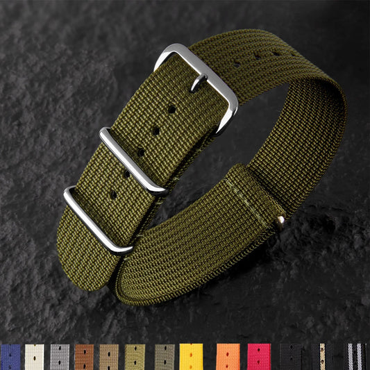 COROS Nylon Ribbed Watch Band For Smartwatch - Military Washable Strap BandsCo Straps