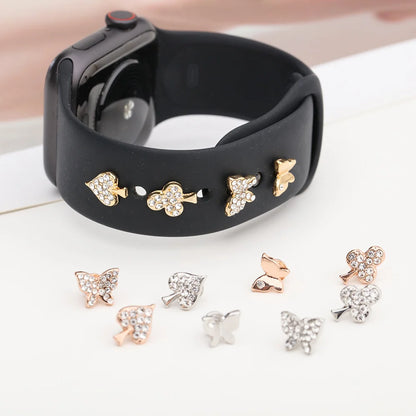 Jewelry Charms Metal Decorative Ring for Apple Watch Bands