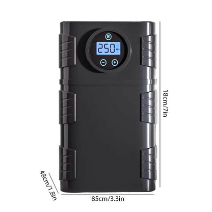 Portable 120 PSI Cordless Air Compressor – Tire Inflator for Car, Bike & Motorcycle DailySale