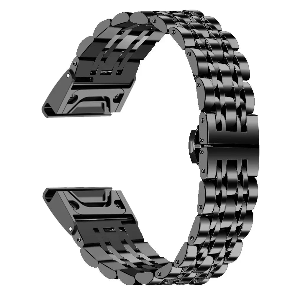 Garmin Stainless Steel Strap - Premium Metal Wristband BandsCo Straps