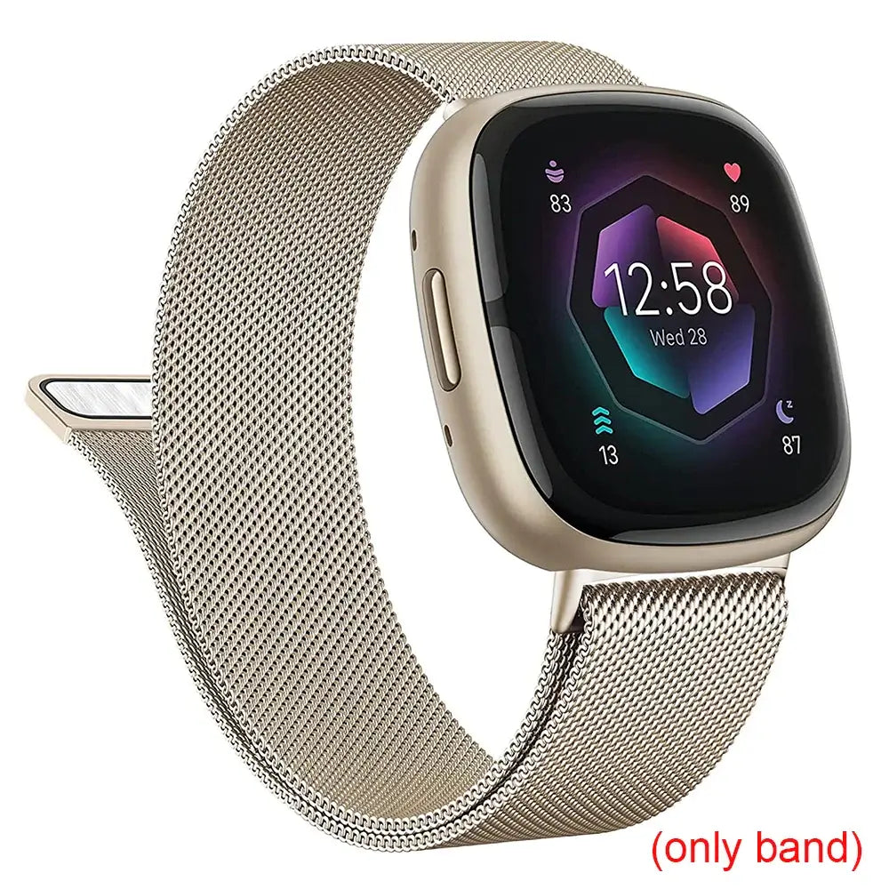 Fitbit Versa & Sense Magnetic Steel Band - Elegant Design BandsCo Straps