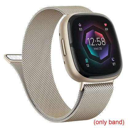 Fitbit Versa & Sense Magnetic Steel Band - Elegant Design BandsCo Straps
