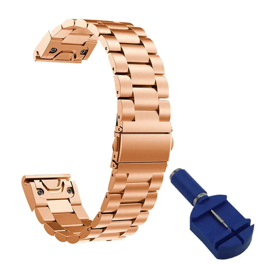 Garmin Stainless Steel QuickFit Strap - Sleek and Stylish BandsCo Straps