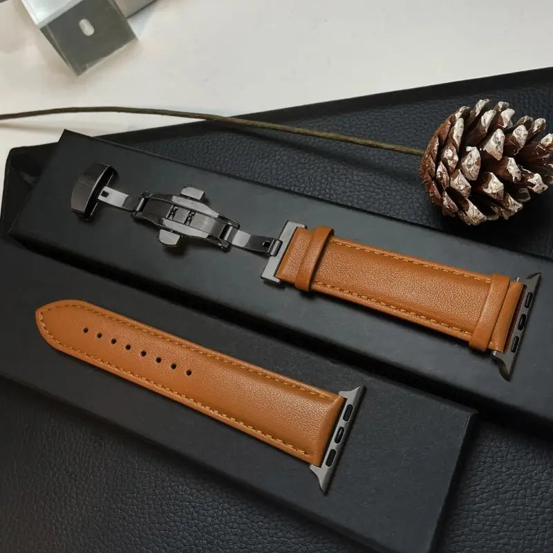 Apple Watch Genuine Leather Band - Classic Durable Strap BandsCo Straps