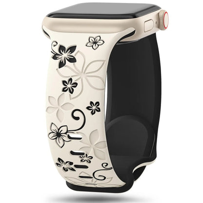 Apple Watch Silicone Strap - Floral Designs BandsCo Straps