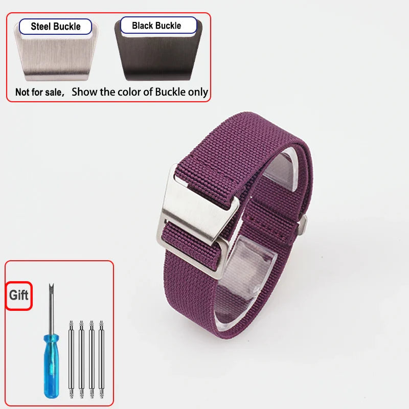 COROS Elastic Nylon Watch Band Universal Fit Parachute Style BandsCo Straps