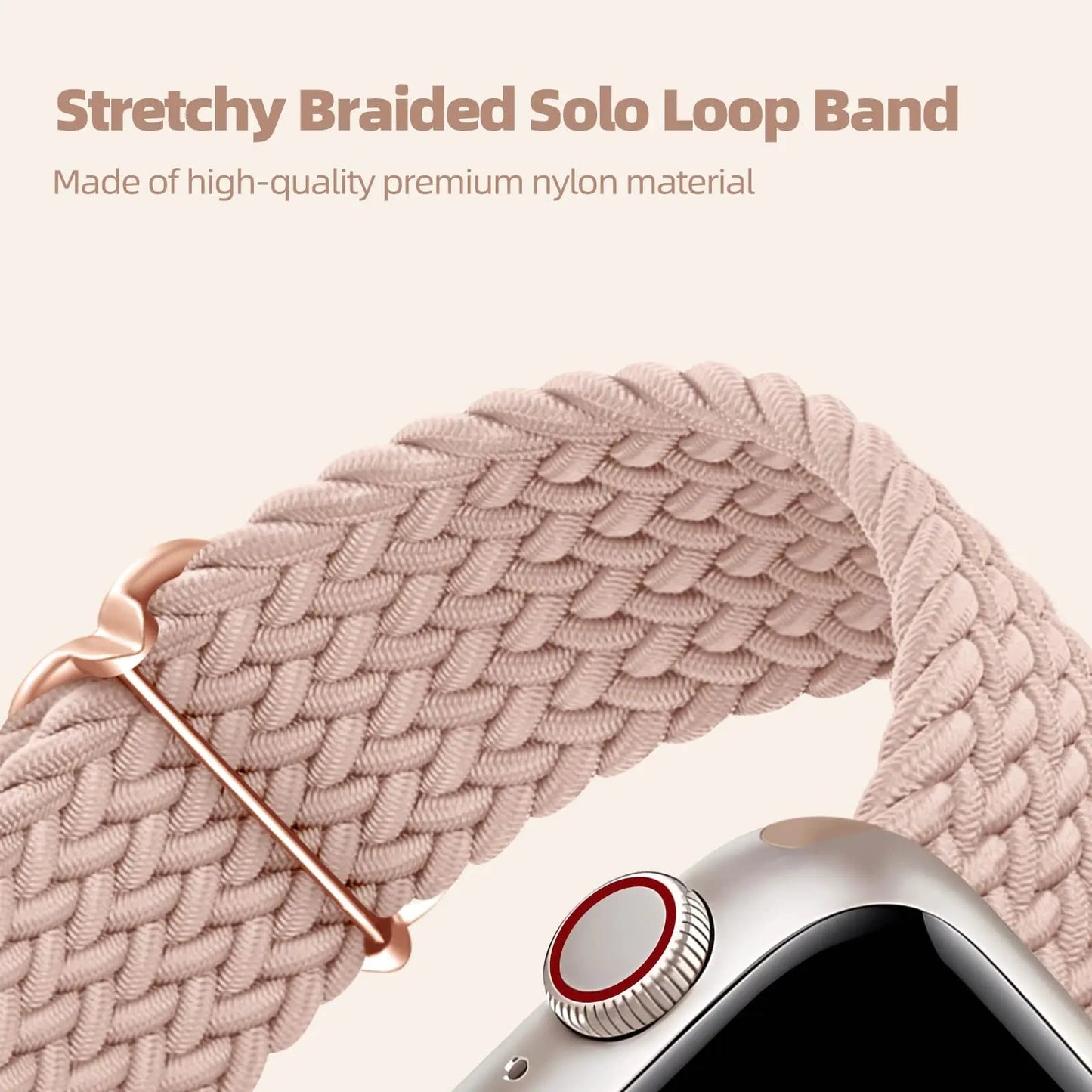 Apple Watch Braided Strap - Soft Elastic Nylon Band BandsCo Straps