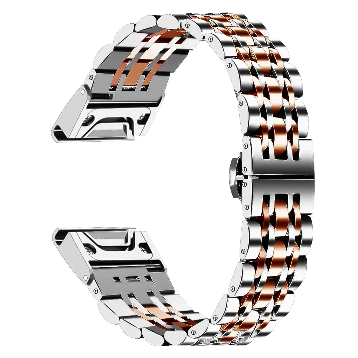 Garmin QuickFit Stainless Steel Multi-Link Band BandsCo Straps