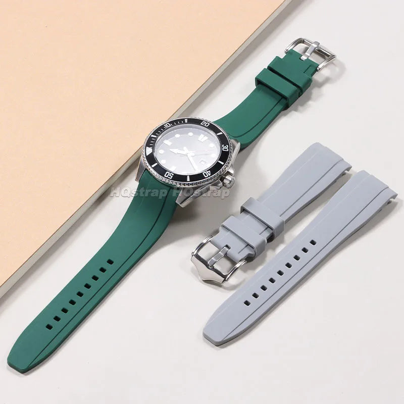 Amazfit Silicone Watch Band Curved End Waterproof Comfort Fit BandsCo Straps