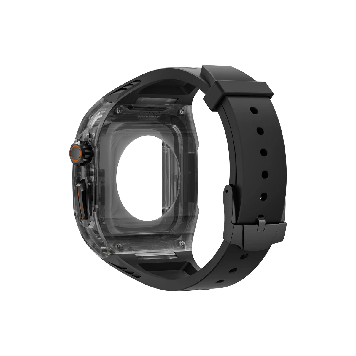 Transparent Armor Mod Kit for Apple Watch Ultra - Rugged Clear Case & TPU Sport Band Wristwatchstraps.co