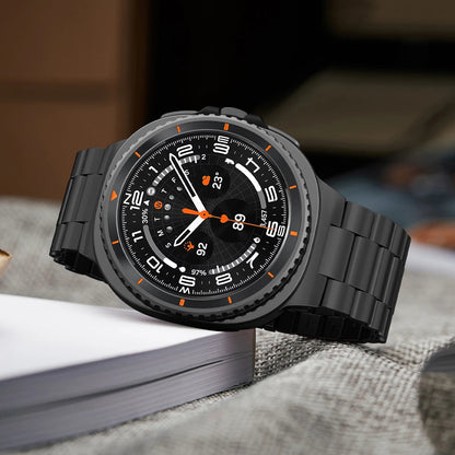 Galaxy Watch 8 Stainless Steel Band – Stylish Metal Bracelet Wristwatchstraps.co