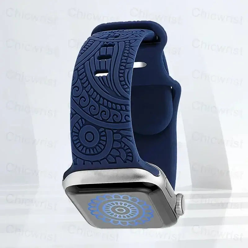 Apple Watch Silicone Strap - Stylish, Engraved Design BandsCo Straps