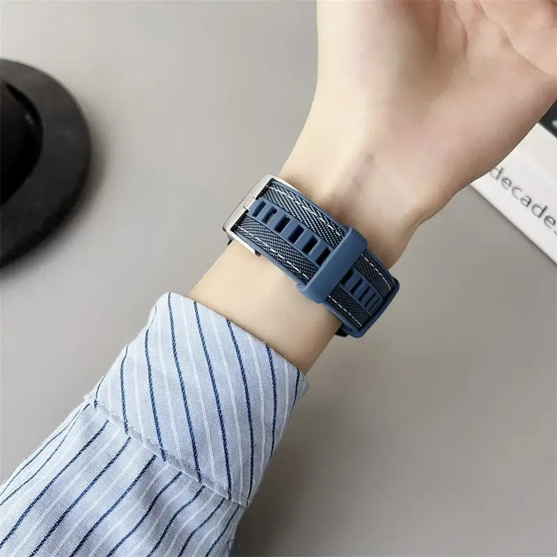 Amazfit Bands Silicone Nylon Strap for Smartwatch - Breathable Comfort BandsCo Straps