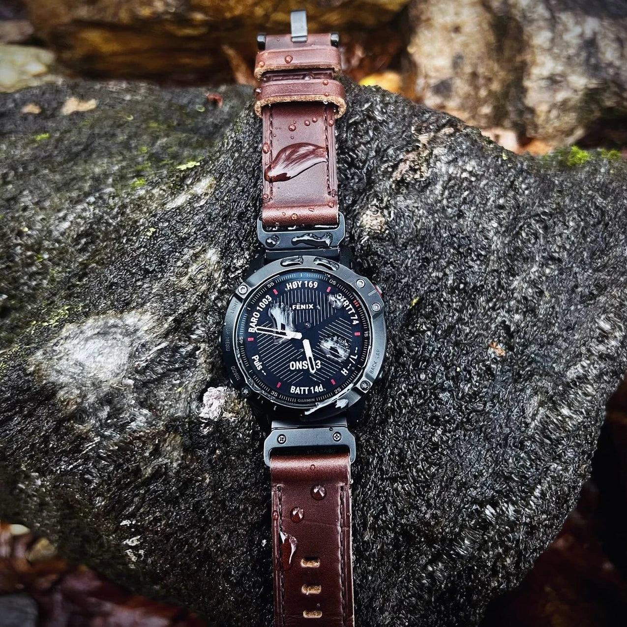 Garmin Soft Leather Band - Premium Strap BandsCo Straps