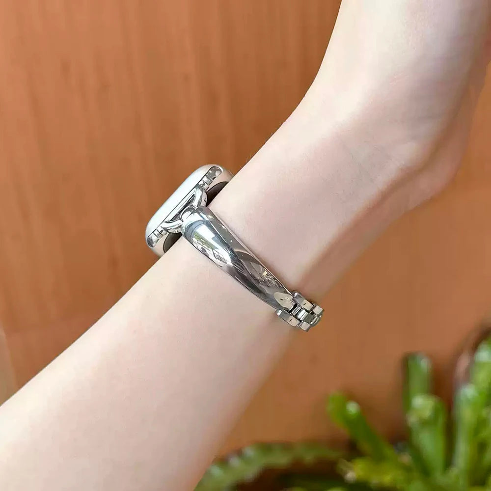 Polished Bangle Cuff Strap for Apple Watch Wristwatchstraps.co