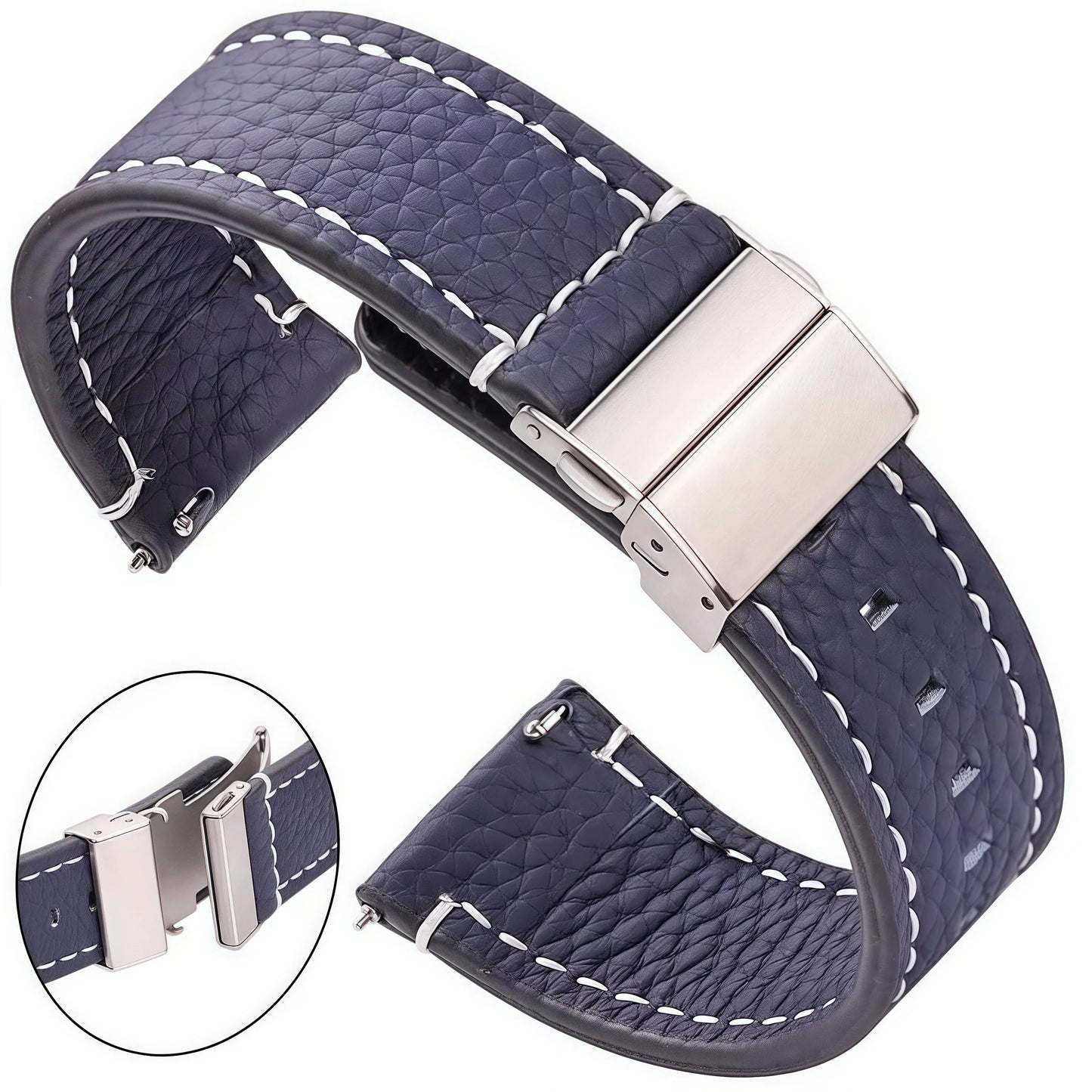 Polar Genuine Leather Watch Band for Smartwatch Unisex BandsCo Straps