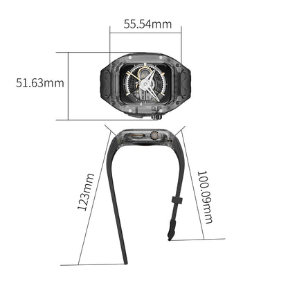 Apple Watch Transparent Rubber Strap and Case Kit - Versatile BandsCo Straps