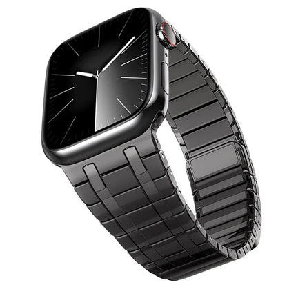 Apple Watch Magnetic Stainless Steel Band - Premium Titanium Color BandsCo Straps
