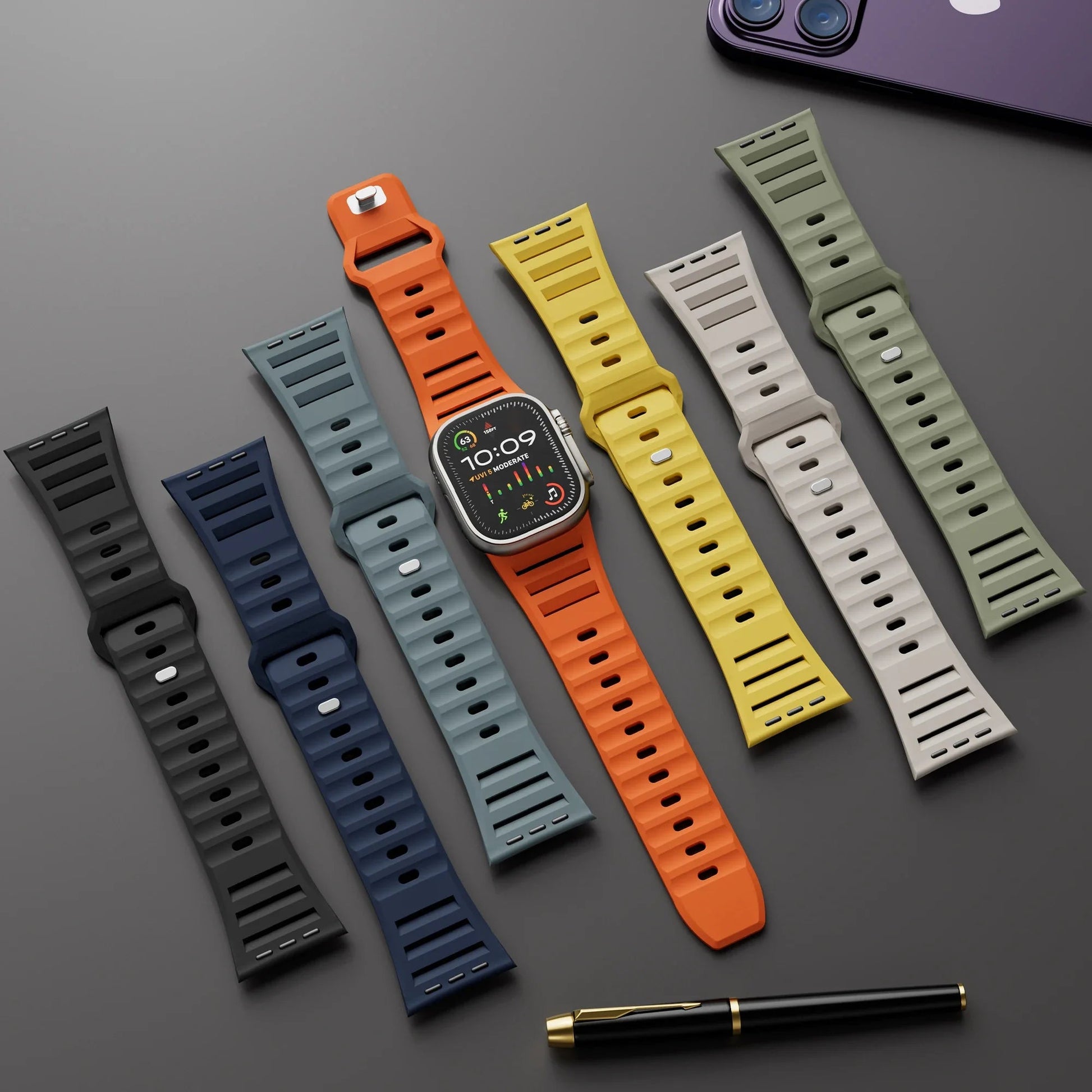 Apple Watch Sport Silicone Strap - Flexible, Waterproof Band BandsCo Straps