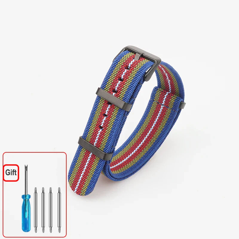 Amazfit Nylon Watch Band NATO Strap Waterproof Washable Elastic BandsCo Straps