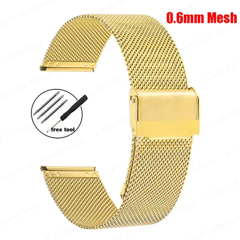 Suunto Milanese Mesh Band - Chic Metallic Design BandsCo Straps