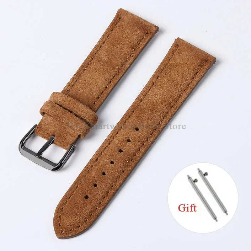 OnePlus Smartwatch Vintage Suede Leather Band Quick Release Strap BandsCo Straps
