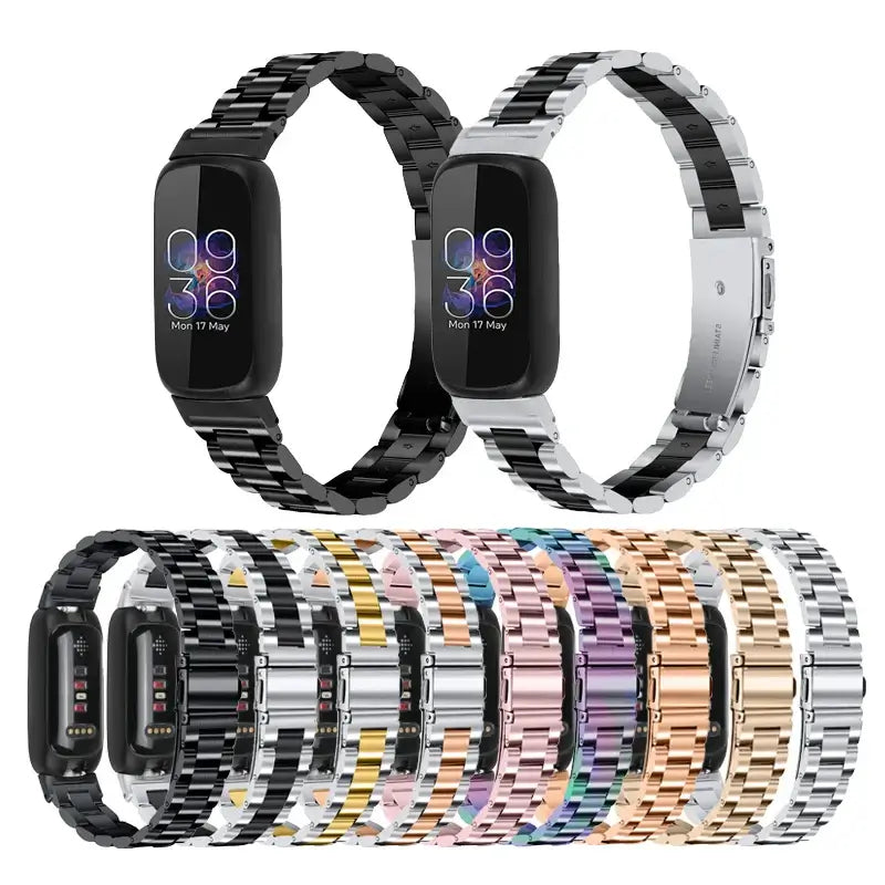 Fitbit Inspire 3 Stainless Steel Band – Premium Metal Strap BandsCo Straps