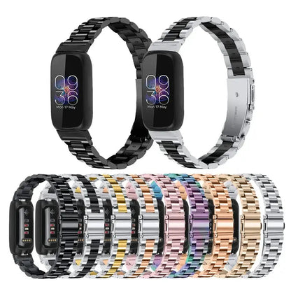 Fitbit Inspire 3 Stainless Steel Band – Premium Metal Strap BandsCo Straps