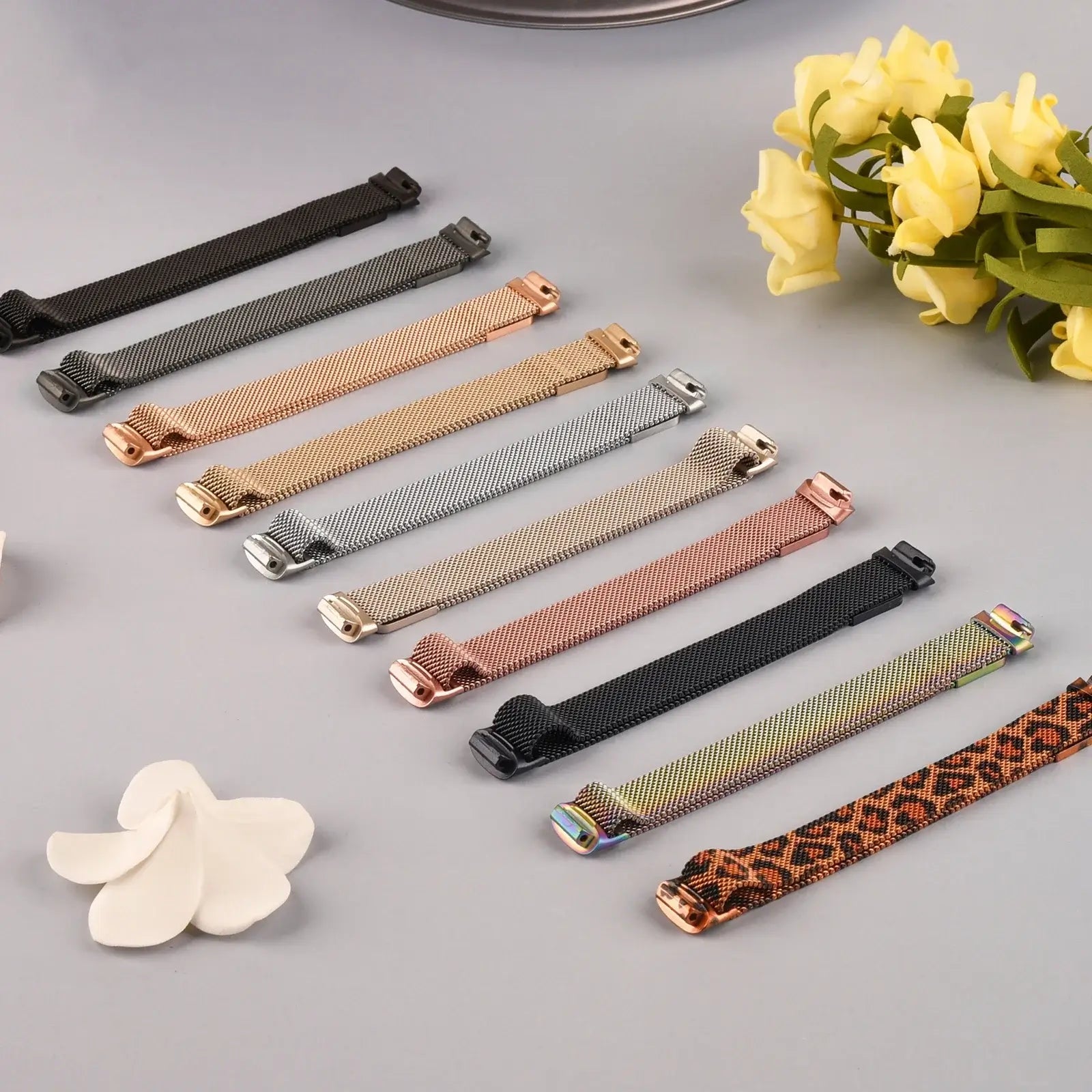 Fitbit Inspire 3 Metal Magnetic Loop Band – Stainless Steel Mesh Strap BandsCo Straps