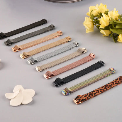 Fitbit Inspire 3 Metal Magnetic Loop Band – Stainless Steel Mesh Strap BandsCo Straps