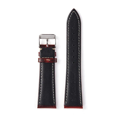 Amazfit Band Vintage Oil Wax Leather Watch Strap Cowhide Buckle BandsCo Straps