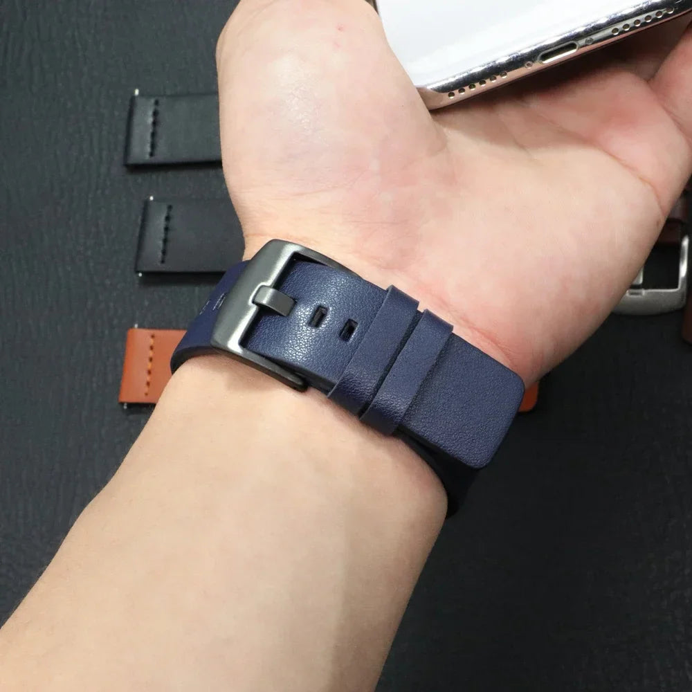 Garmin Leather Watch Band - Premium Comfort Stylish Design BandsCo Straps