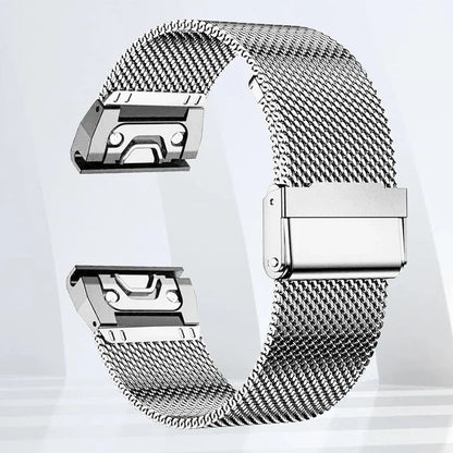 Garmin Stainless Steel Band - Durable Metal Strap Bracelet BandsCo Straps