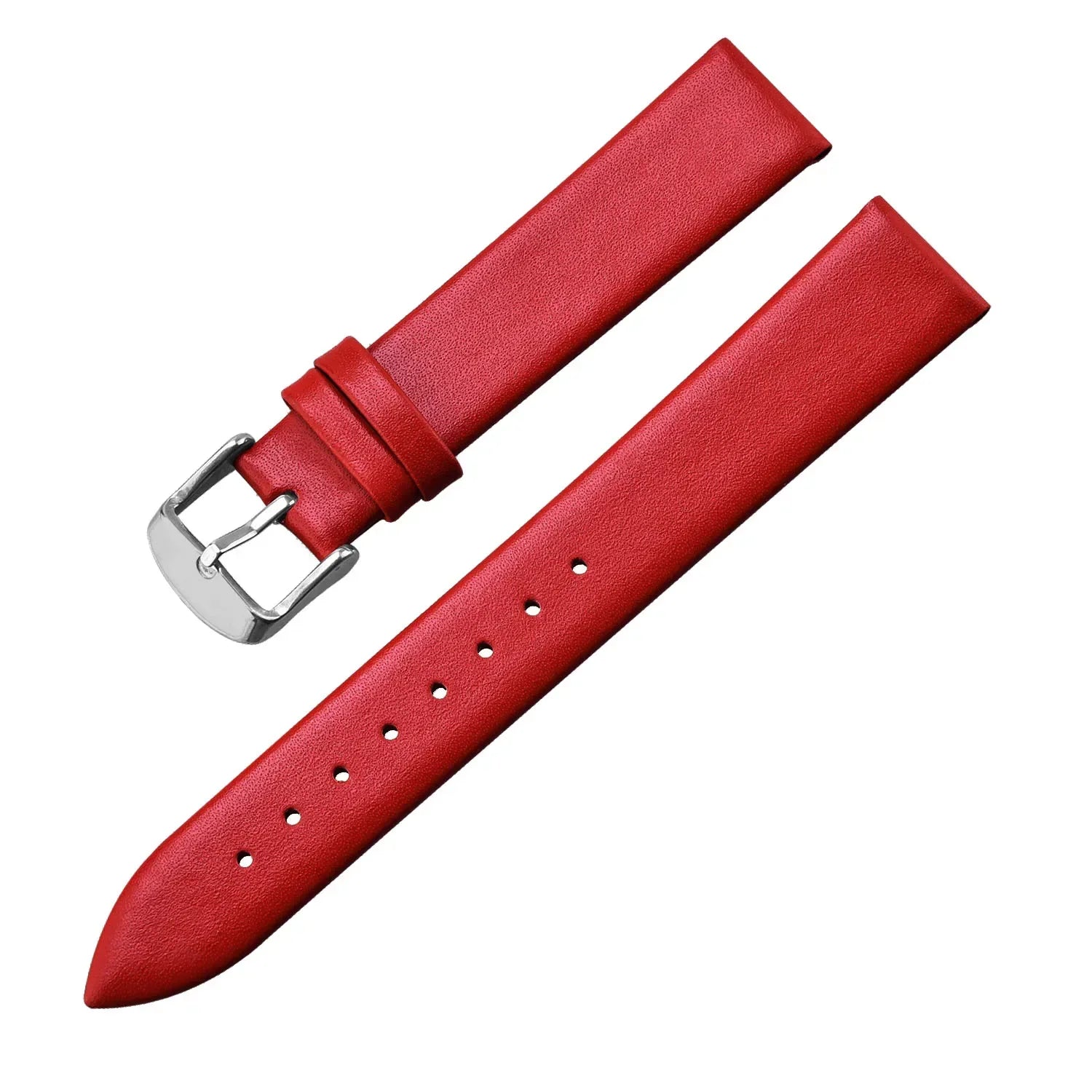 Amazfit Leather Band for Smartwatch Calf Leather with Silver Buckle BandsCo Straps