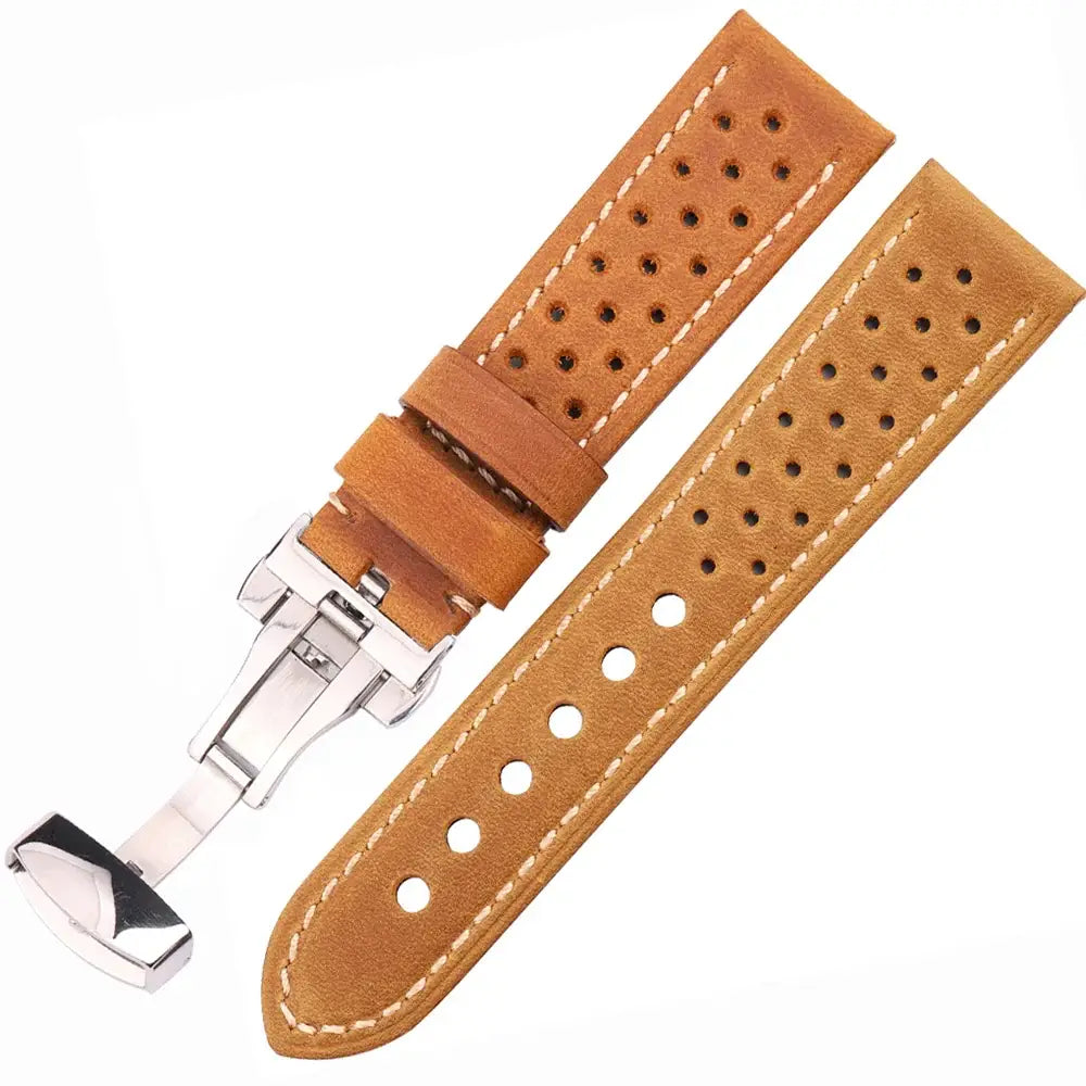Samsung Galaxy Watch Leather Band Breathable Stylish Design BandsCo Straps