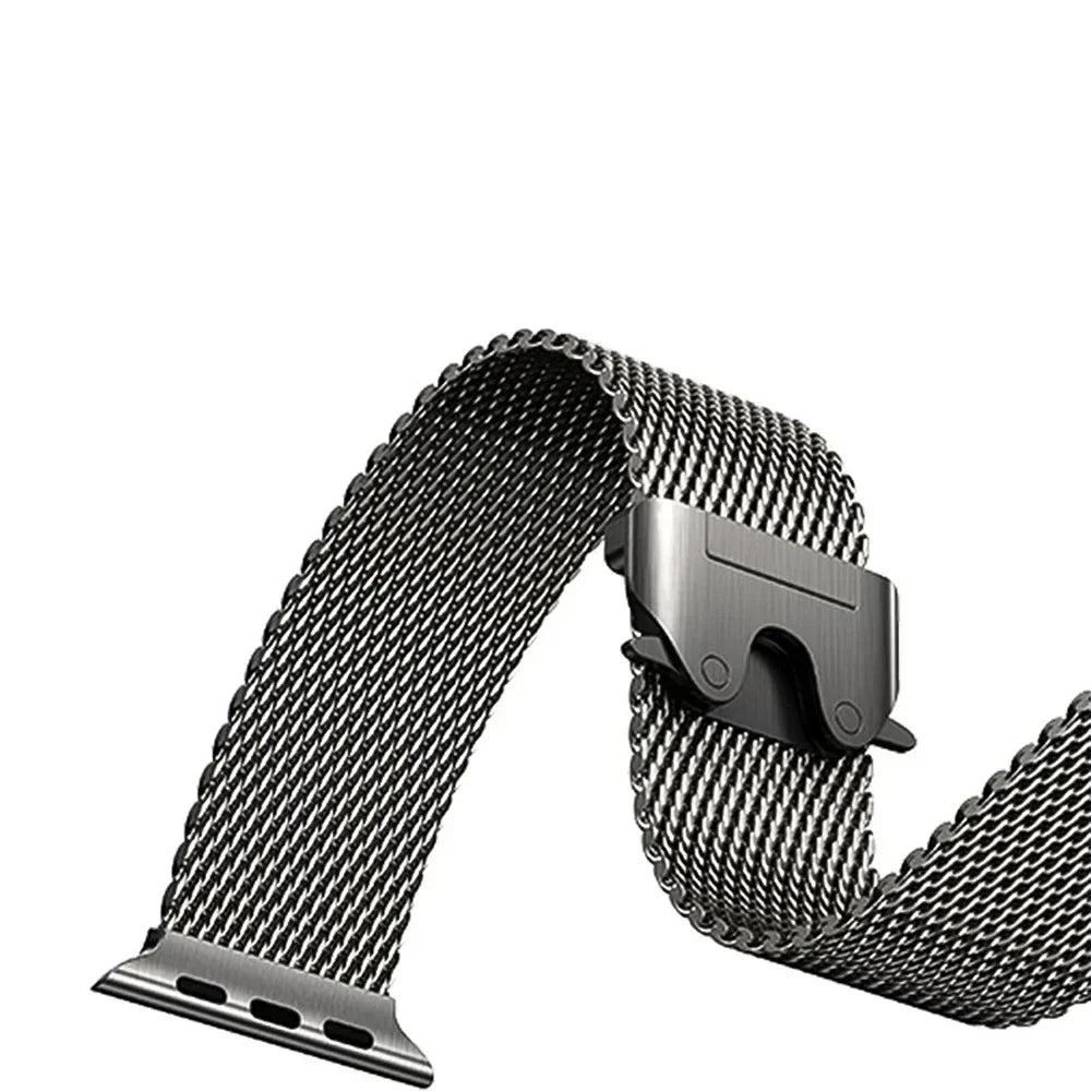 Apple Watch Titanium Milanese Loop Strap - Sleek and Durable BandsCo Straps