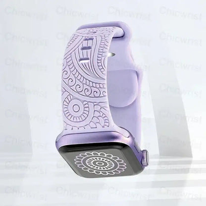 Apple Watch Silicone Strap - Stylish, Engraved Design BandsCo Straps