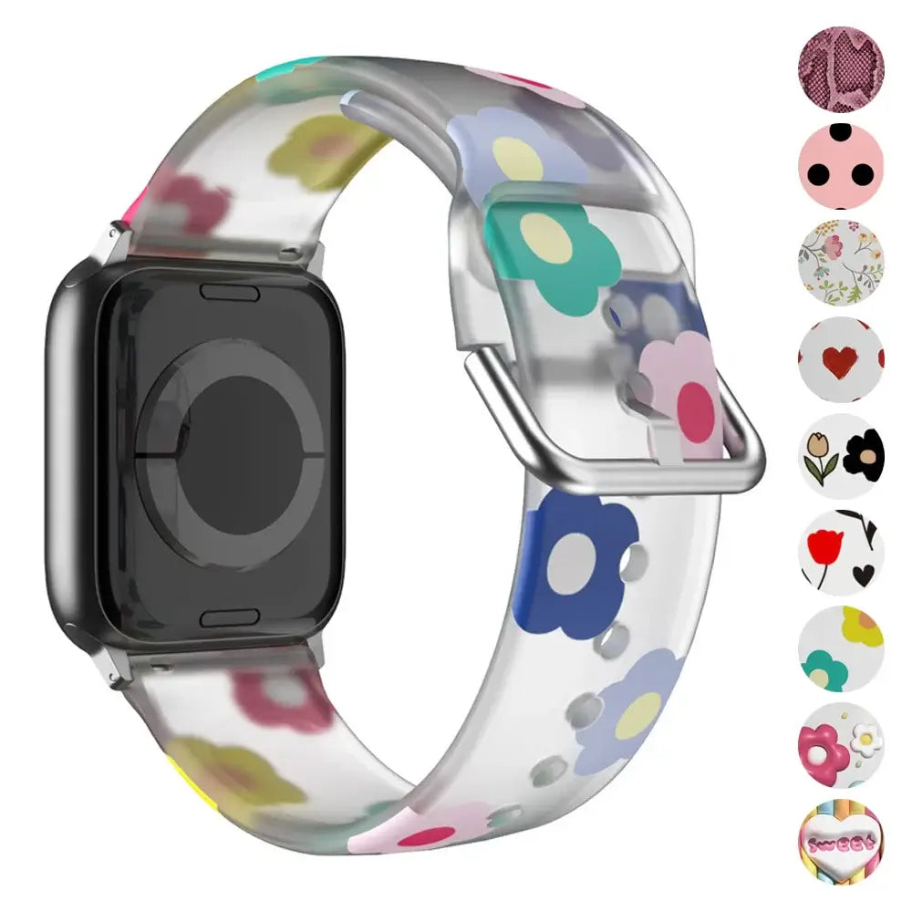 Apple Watch Silicone Strap - Colorful Floral Pattern Band BandsCo Straps