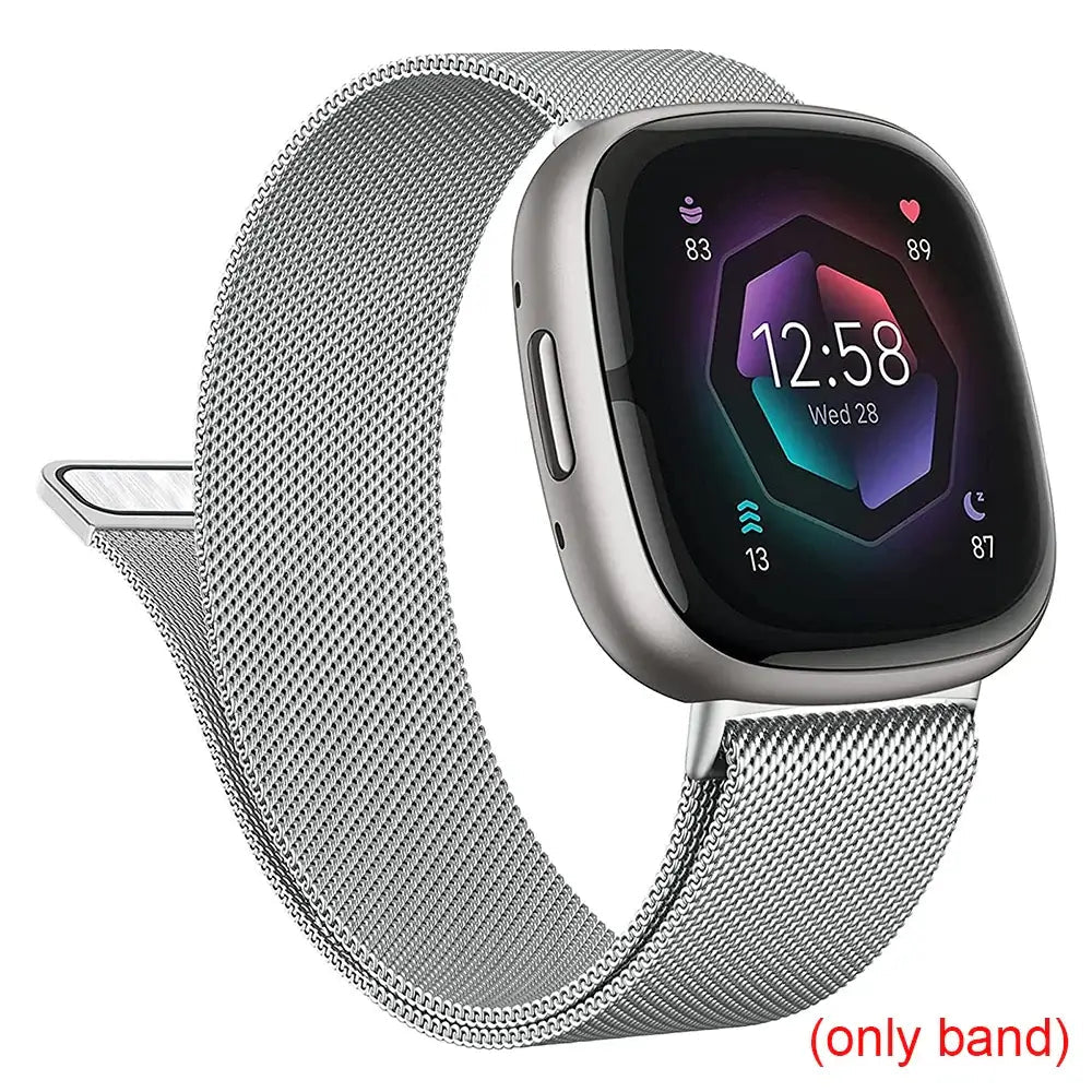 Fitbit Versa & Sense Magnetic Steel Band - Elegant Design BandsCo Straps