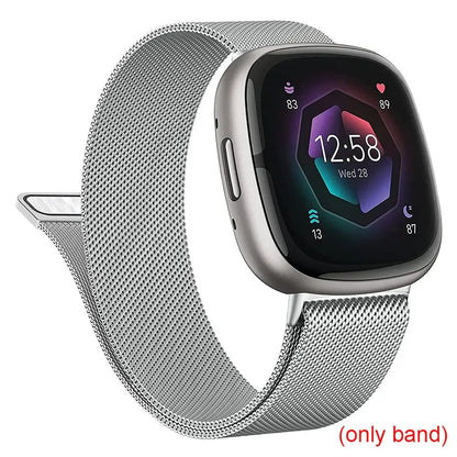 Fitbit Versa & Sense Magnetic Steel Band - Elegant Design BandsCo Straps