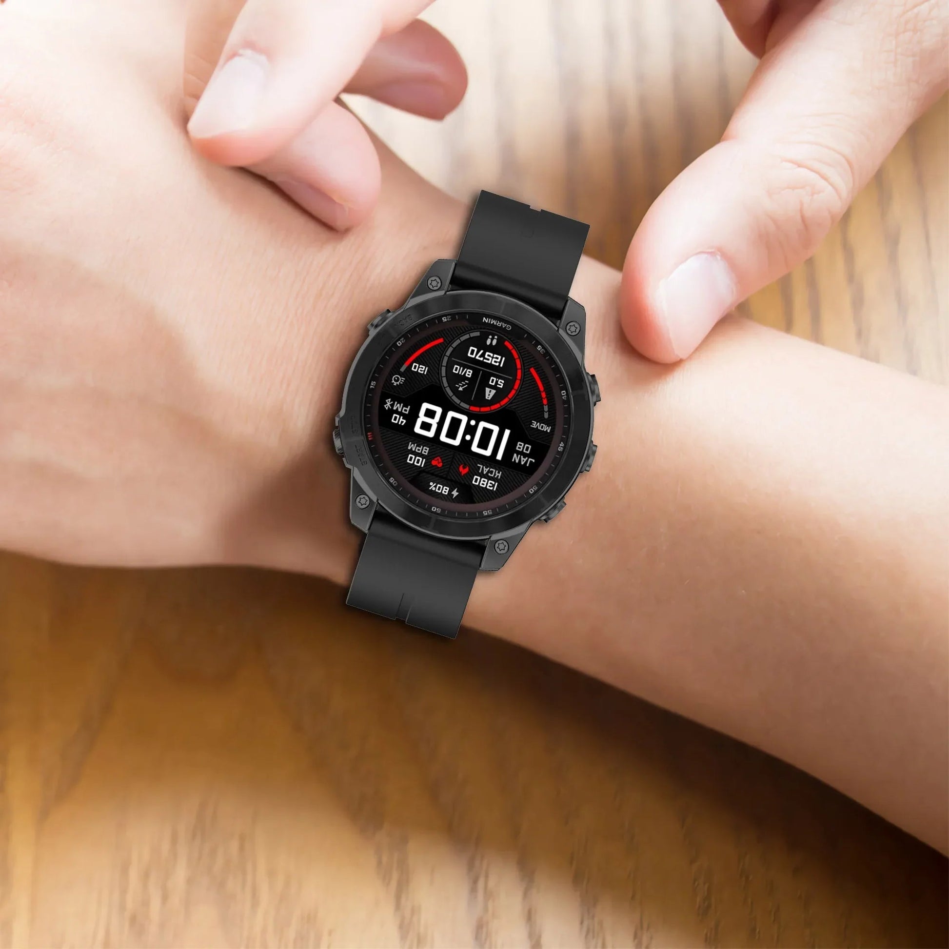 Garmin Silicone Strap - Durable Comfortable Smartwatch Band BandsCo Straps
