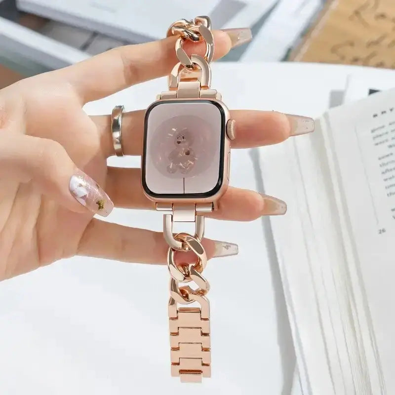 Apple Watch Metal Chain Strap - Premium Stylish Design BandsCo Straps
