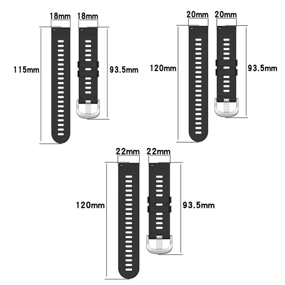 Polar Silicone Wrist Band for Polar Smartwatch Sport Strap Adjustable BandsCo Straps