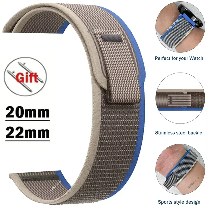 Amazfit Nylon Loop Watch Band - Durable Adjustable Strap For Smartwatch BandsCo Straps