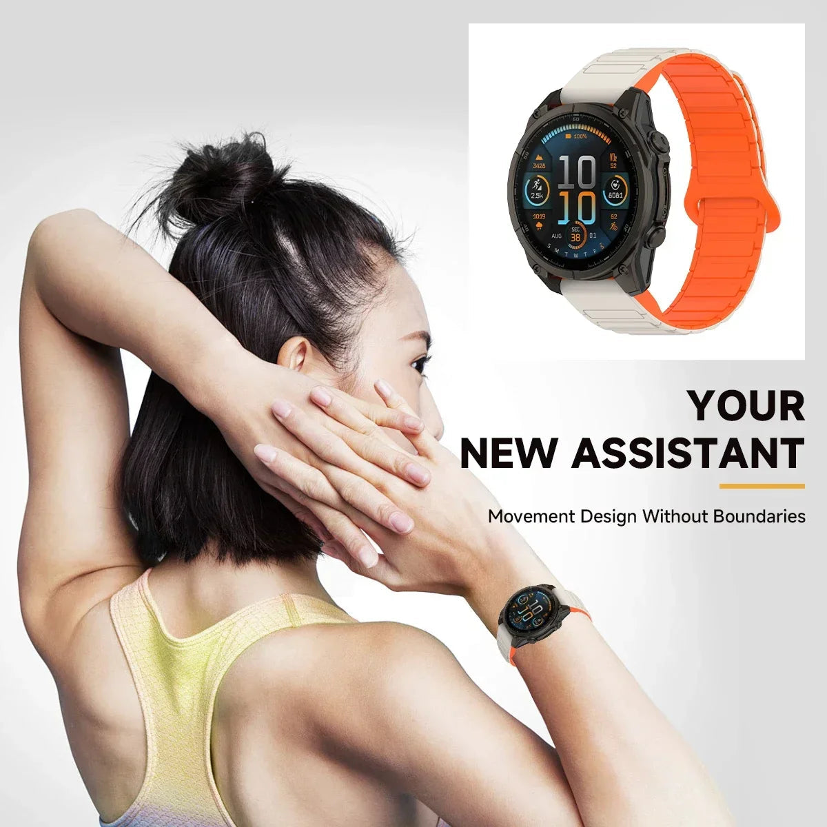 Garmin Fenix Silicone Magnetic Strap - Versatile & Comfortable BandsCo Straps