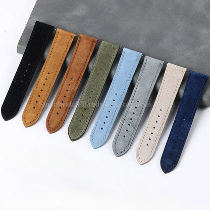 Amazfit Leather Watch Strap Vintage Suede Quick Release - Handmade Stitching BandsCo Straps