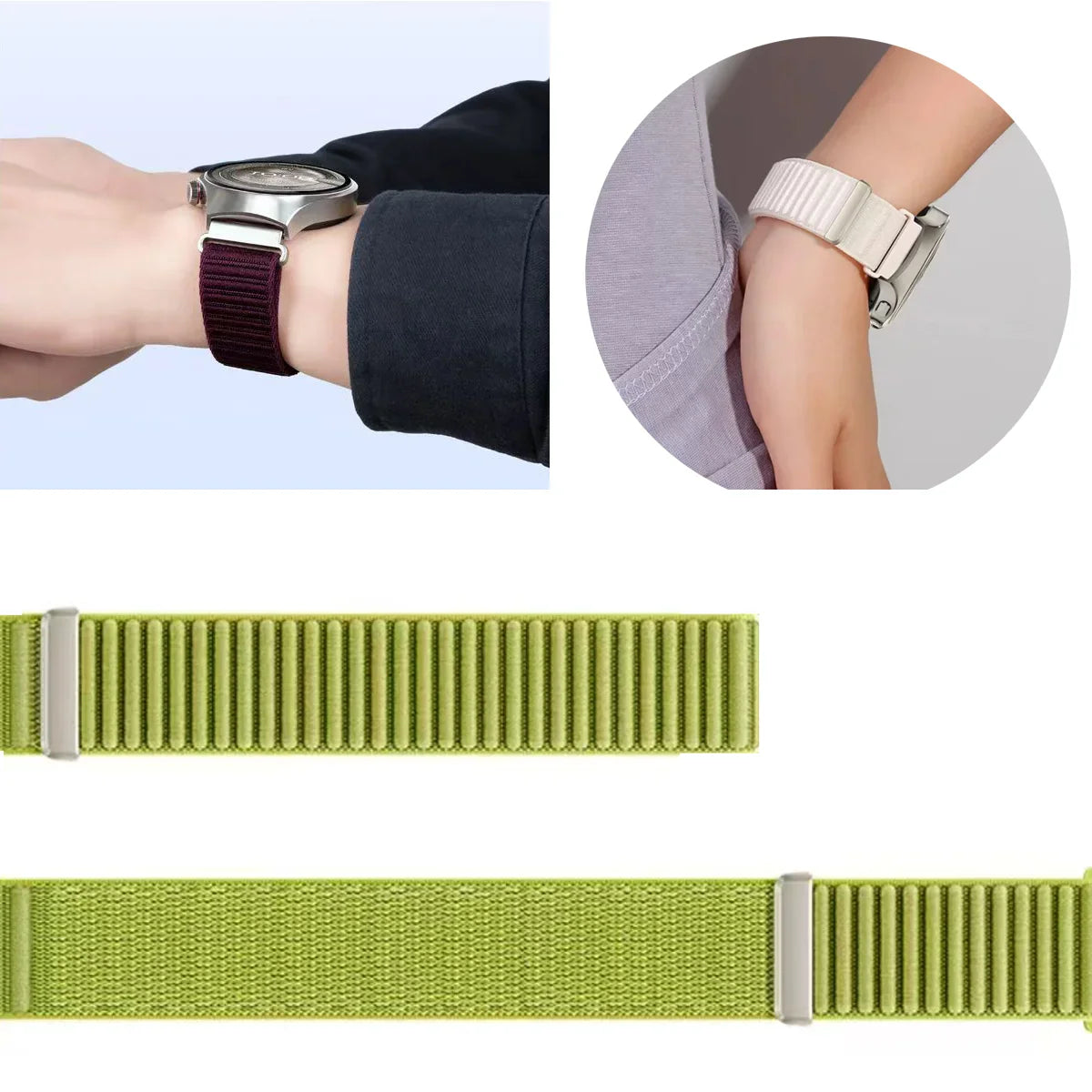 OnePlus Smartwatch Nylon Band Adjustable Velcro Sport Strap Bracelet BandsCo Straps