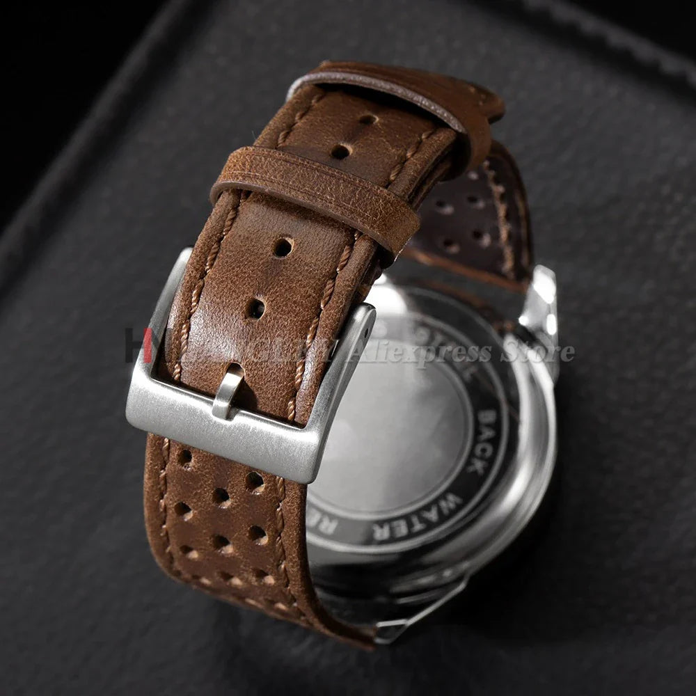 OnePlus Watch Band Vintage Calfskin Leather Bracelet Strap Men Women BandsCo Straps