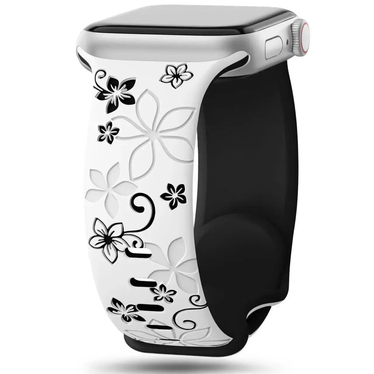 Apple Watch Silicone Band - Durable Floral Design Strap BandsCo Straps