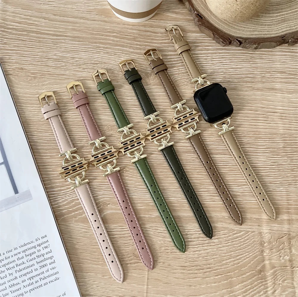 Apple Watch Genuine Leather Strap - Classic Durable Design BandsCo Straps